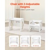 image:imageVEVOR Montessori Weaning Table and Chair Set 3 in 1 Wooden Toddler Table and Chairs with Chalkboard Adjustable Height Montessori Table for Ages 15 Ideal for Drawing Reading Eating  NaturalWhite