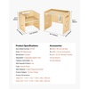 image:imageVEVOR Montessori Weaning Table and Chair Set 3 in 1 Wooden Toddler Table and Chairs with Chalkboard Adjustable Height Montessori Table for Ages 15 Ideal for Drawing Reading Eating  NaturalNatural