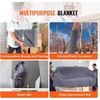 image:imageVEVOR Moving Blankets 72 x 54 21 lbsdz Weight 12 Packs Professional Recycled Cotton Packing Blanket Large Heavy Duty Shipping Mover Pads Perfect for Protecting Furniture Floors AppliancesGray