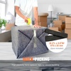image:imageVEVOR Moving Blankets 72 x 54 21 lbsdz Weight 12 Packs Professional Recycled Cotton Packing Blanket Large Heavy Duty Shipping Mover Pads Perfect for Protecting Furniture Floors AppliancesGray