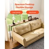 image:imageVEVOR Narrow Console Table 709 Behind Couch Shelf with Power Outlets 1Tier Long Entryway Shelf Narrow Sofa Table with Metal Frame and Charge Station for Entryway Hallway Living Room