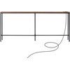 image:imageVEVOR Narrow Console Table 709 Behind Couch Shelf with Power Outlets 1Tier Long Entryway Shelf Narrow Sofa Table with Metal Frame and Charge Station for Entryway Hallway Living Room
