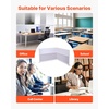 image:imageVEVOR Office Divider Privacy Partitions 2Pack 72 x 48 Room Divider Walls PET Workstation Cubicle Partition with Frosted Acrylic Windows Freestanding Privacy Panels for Office Library SchoolTranslucent