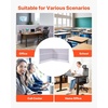 image:imageVEVOR Office Divider Privacy Partitions 2Pack 72 x 48 Room Divider Walls PET Workstation Cubicle Partition with Frosted Acrylic Windows Freestanding Privacy Panels for Office Library SchoolOpaque
