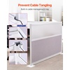 image:imageVEVOR Office Divider Privacy Partitions 2Pack 72 x 48 Room Divider Walls PET Workstation Cubicle Partition with Frosted Acrylic Windows Freestanding Privacy Panels for Office Library SchoolTranslucent