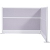 image:imageVEVOR Office Divider Privacy Partitions 2Pack 72 x 48 Room Divider Walls PET Workstation Cubicle Partition with Frosted Acrylic Windows Freestanding Privacy Panels for Office Library SchoolOpaque