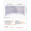 image:imageVEVOR Office Divider Privacy Partitions 2Pack 72 x 48 Room Divider Walls PET Workstation Cubicle Partition with Frosted Acrylic Windows Freestanding Privacy Panels for Office Library SchoolOpaque