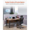 image:imageVEVOR Office Divider Privacy Partitions 2Pack 72 x 48 Room Divider Walls PET Workstation Cubicle Partition with Frosted Acrylic Windows Freestanding Privacy Panels for Office Library SchoolOpaque