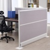 image:imageVEVOR Office Divider Privacy Partitions 2Pack 72 x 48 Room Divider Walls PET Workstation Cubicle Partition with Frosted Acrylic Windows Freestanding Privacy Panels for Office Library SchoolOpaque