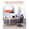 image:imageVEVOR Office Divider Privacy Partitions 2Pack 72 x 48 Room Divider Walls PET Workstation Cubicle Partition with Frosted Acrylic Windows Freestanding Privacy Panels for Office Library SchoolTranslucent