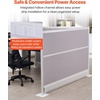 image:imageVEVOR Office Divider Privacy Partitions 2Pack 72 x 48 Room Divider Walls PET Workstation Cubicle Partition with Frosted Acrylic Windows Freestanding Privacy Panels for Office Library SchoolOpaque