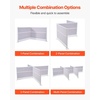 image:imageVEVOR Office Divider Privacy Partitions 2Pack 72 x 48 Room Divider Walls PET Workstation Cubicle Partition with Frosted Acrylic Windows Freestanding Privacy Panels for Office Library SchoolOpaque