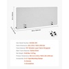 image:imageVEVOR Office Divider Privacy Partitions 2Pack 72 x 48 Room Divider Walls PET Workstation Cubicle Partition with Frosted Acrylic Windows Freestanding Privacy Panels for Office Library SchoolOpaque
