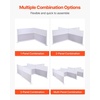 image:imageVEVOR Office Divider Privacy Partitions 2Pack 72 x 48 Room Divider Walls PET Workstation Cubicle Partition with Frosted Acrylic Windows Freestanding Privacy Panels for Office Library SchoolTranslucent