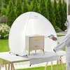 image:imageVEVOR Paint Booth Tent 40 x 35 x 40 in PopUp Portable Spray Paint Tent with Builtin Floor Exhaust Window and Storage Bag Foldable Paint Booth for Furniture DIY Hobby Tool Painting Station