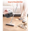 image:imageVEVOR Pet Hair Removal Broom 5846 in Adjustable Long Handle Rubber Broom with Built in Squeegee Reusable Dog Cat Hair Remover for Couch Furniture Hardwood Floor Tile