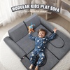 image:imageVEVOR Play Couch Modular Kids Nugget Couch 15pcs Toddler Foam Sofa Couch with HighDensity 25D Sponge for Playing Creating Sleeping Imaginative Kids Furniture for Bedroom and Playroom10 Pcs