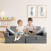 image:imageVEVOR Play Couch Modular Kids Nugget Couch 15pcs Toddler Foam Sofa Couch with HighDensity 25D Sponge for Playing Creating Sleeping Imaginative Kids Furniture for Bedroom and PlayroomModular