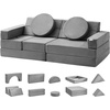 image:imageVEVOR Play Couch Modular Kids Nugget Couch 15pcs Toddler Foam Sofa Couch with HighDensity 25D Sponge for Playing Creating Sleeping Imaginative Kids Furniture for Bedroom and PlayroomModular
