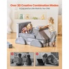 image:imageVEVOR Play Couch Modular Kids Nugget Couch 15pcs Toddler Foam Sofa Couch with HighDensity 25D Sponge for Playing Creating Sleeping Imaginative Kids Furniture for Bedroom and Playroom14 Pcs