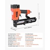 image:imageVEVOR Pneumatic Staple Gun 16 Gauge 1inch Wide Crown Pneumatic Stapler 58 to 112 Length 70120PSI Air Staple Gun with Two Firing Modes for Roof Decking Wall Sheathing Fencing Subflooring