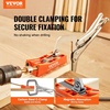 image:imageVEVOR Pocket Hole Jig 56 Pcs Mini Jig Pocket Hole System with 9 Cclamp Step Drill Wrench Drill Stop Ring Square Drive Bit and Screws for DIY Carpentry ProjectsMini