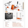 image:imageVEVOR Pocket Hole Jig Kit 34 Pcs Pocket Hole Jig System with 11 Cclamp Fixture Step Drills Wrenches Drill Stop Rings Square Drive Bits Toolbox Adjustable for DIY Carpentry ProjectsOrange