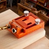 image:imageVEVOR Pocket Hole Jig Kit 34 Pcs Pocket Hole Jig System with 11 Cclamp Fixture Step Drills Wrenches Drill Stop Rings Square Drive Bits Toolbox Adjustable for DIY Carpentry ProjectsOrange