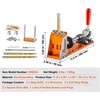 image:imageVEVOR Pocket Hole Jig Kit 34 Pcs Pocket Hole Jig System with 11 Cclamp Fixture Step Drills Wrenches Drill Stop Rings Square Drive Bits Toolbox Adjustable for DIY Carpentry ProjectsOrange