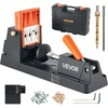 image:imageVEVOR Pocket Hole Jig Kit 34 Pcs Pocket Hole Jig System with 11 Cclamp Fixture Step Drills Wrenches Drill Stop Rings Square Drive Bits Toolbox Adjustable for DIY Carpentry ProjectsBlack