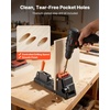 image:imageVEVOR Pocket Hole Jig Kit 34 Pcs Pocket Hole Jig System with 11 Cclamp Fixture Step Drills Wrenches Drill Stop Rings Square Drive Bits Toolbox Adjustable for DIY Carpentry ProjectsBlack