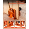 image:imageVEVOR Pocket Hole Jig Kit 34 Pcs Pocket Hole Jig System with 11 Cclamp Fixture Step Drills Wrenches Drill Stop Rings Square Drive Bits Toolbox Adjustable for DIY Carpentry ProjectsOrange