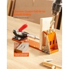 image:imageVEVOR Pocket Hole Jig Kit 34 Pcs Pocket Hole Jig System with 11 Cclamp Fixture Step Drills Wrenches Drill Stop Rings Square Drive Bits Toolbox Adjustable for DIY Carpentry ProjectsOrange