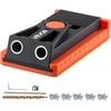 image:imageVEVOR Pocket Hole Jig Kit 34 Pcs Pocket Hole Jig System with 11 Cclamp Fixture Step Drills Wrenches Drill Stop Rings Square Drive Bits Toolbox Adjustable for DIY Carpentry ProjectsOrange