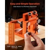 image:imageVEVOR Pocket Hole Jig Kit 34 Pcs Pocket Hole Jig System with 11 Cclamp Fixture Step Drills Wrenches Drill Stop Rings Square Drive Bits Toolbox Adjustable for DIY Carpentry ProjectsOrange