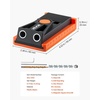 image:imageVEVOR Pocket Hole Jig Kit 34 Pcs Pocket Hole Jig System with 11 Cclamp Fixture Step Drills Wrenches Drill Stop Rings Square Drive Bits Toolbox Adjustable for DIY Carpentry ProjectsOrange
