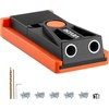 image:imageVEVOR Pocket Hole Jig Kit 34 Pcs Pocket Hole Jig System with 11 Cclamp Fixture Step Drills Wrenches Drill Stop Rings Square Drive Bits Toolbox Adjustable for DIY Carpentry ProjectsOrange