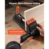 image:imageVEVOR Pocket Hole Jig Kit 34 Pcs Pocket Hole Jig System with 11 Cclamp Fixture Step Drills Wrenches Drill Stop Rings Square Drive Bits Toolbox Adjustable for DIY Carpentry ProjectsBlack
