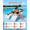 image:imageVEVOR Pool Lounge Chairs Set of 2 Chaise Lounger with Headrest Water Weighted inPool Lounger Chairs for up to 15 Water Depths AntiFloating Patio Furniture for Sun Shelf amp Tanning Ledge 440LBS