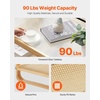 image:imageVEVOR Rattan Coffee Table Rectangle PE Rattan Woven Wood Coffee Table with MDF Top 32Inch Modern Boho Style Storage Table with Retro Metal Hinges for Living Room Bedroom amp Small Spaces45InchGlass