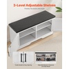 image:imageVEVOR Rattan Shoe Storage Bench Entryway Bench with 2 Flip Drawers Holds up to 300 lbs with 4 Compartments and 2 Rattan Doors 394 x 118 x 209 Inches for Hallway Living Room Bedroom2 Barn Doors