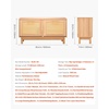 image:imageVEVOR Rattan Shoe Storage Bench Entryway Bench with 2 Flip Drawers Holds up to 300 lbs with 4 Compartments and 2 Rattan Doors 394 x 118 x 209 Inches for Hallway Living Room Bedroom2 Rattan Doors