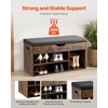 image:imageVEVOR Rattan Shoe Storage Bench Entryway Bench with 2 Flip Drawers Holds up to 300 lbs with 4 Compartments and 2 Rattan Doors 394 x 118 x 209 Inches for Hallway Living Room BedroomHidden storage