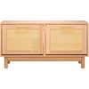 image:imageVEVOR Rattan Shoe Storage Bench Entryway Bench with 2 Flip Drawers Holds up to 300 lbs with 4 Compartments and 2 Rattan Doors 394 x 118 x 209 Inches for Hallway Living Room Bedroom2 Rattan Doors