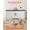 image:imageVEVOR Rattan Shoe Storage Bench Entryway Bench with 2 Flip Drawers Holds up to 300 lbs with 4 Compartments and 2 Rattan Doors 394 x 118 x 209 Inches for Hallway Living Room Bedroom2 Barn Doors