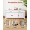 image:imageVEVOR Rattan Shoe Storage Bench Entryway Bench with 2 Flip Drawers Holds up to 300 lbs with 4 Compartments and 2 Rattan Doors 394 x 118 x 209 Inches for Hallway Living Room Bedroom3 Barn Doors