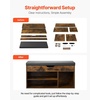image:imageVEVOR Rattan Shoe Storage Bench Entryway Bench with 2 Flip Drawers Holds up to 300 lbs with 4 Compartments and 2 Rattan Doors 394 x 118 x 209 Inches for Hallway Living Room BedroomHidden storage