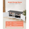 image:imageVEVOR Rattan Shoe Storage Bench Entryway Bench with 2 Flip Drawers Holds up to 300 lbs with 4 Compartments and 2 Rattan Doors 394 x 118 x 209 Inches for Hallway Living Room Bedroom2 Barn Doors