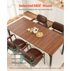 image:imageVEVOR Rectangle Dining Table 71 inch Length Large Wood Tables for 68 Person Farmhouse Dinner Furniture Rustic Conference Desk with Iron Legs for Home Kitchen Living Room BrownOnly Table