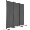 image:imageVEVOR Room Divider 3 Panel Room Divider Folding Privacy Screen and Portable Partition Divider for Room Separation Freestanding Room Partitions for Office Bedroom BlackGrey
